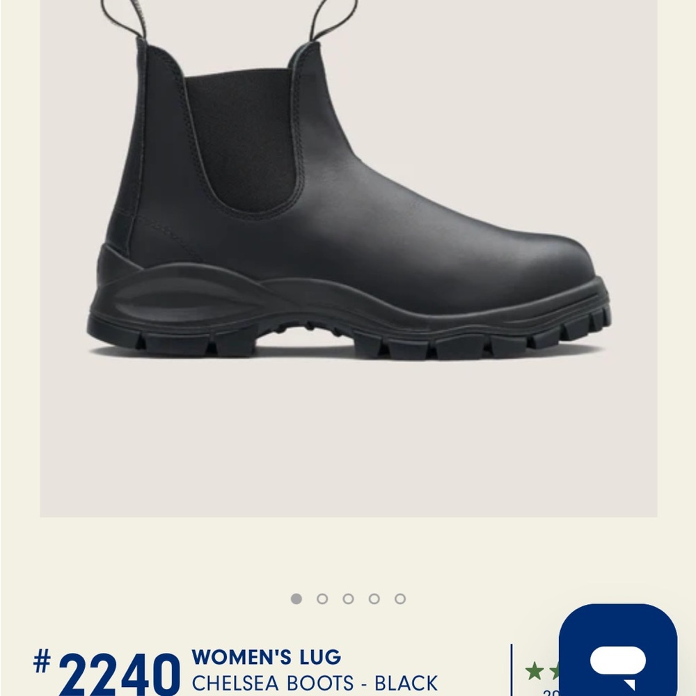 Blundstone Black Leather Ankle Boots